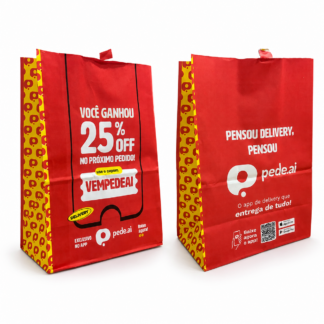 Saco de Papel - PEDE.AI 100 Unidades.